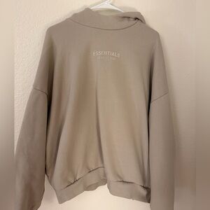 Essentials Fear of God Tan hoodie with pockets size L